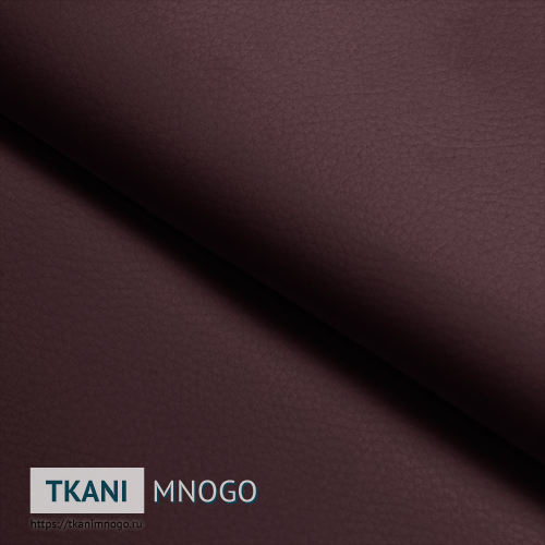 Фото ткани Бордовый Кожа искусственная крупным планом, цвет бордовый, рисунок однотонный, производитель Китай