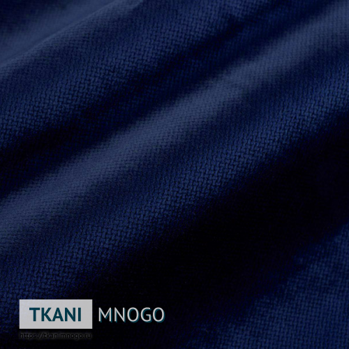 Фото фактуры велюра “AMG-14” (однотонный синий)