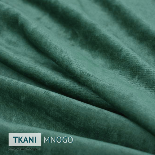 Фото материала велюра “19” (однотонный зеленый)