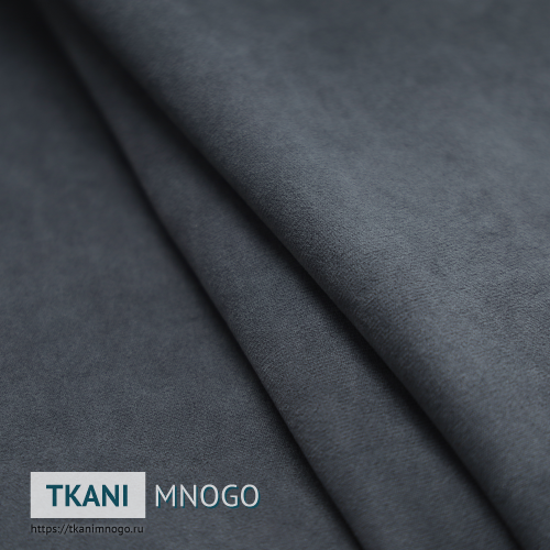 Фото внешнего вида велюра “88” (однотонный серый)