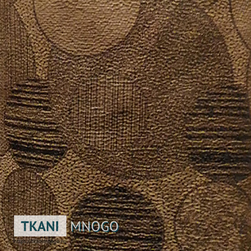 Фото ткани 1052-3 - коричневый геометрия. Производитель Китай. Замша крупным планом.